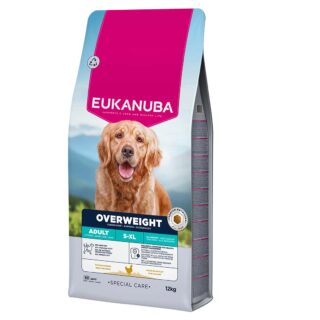 EUKANUBA Adult kanalihaga ülekaalulistele koertele 12 kg