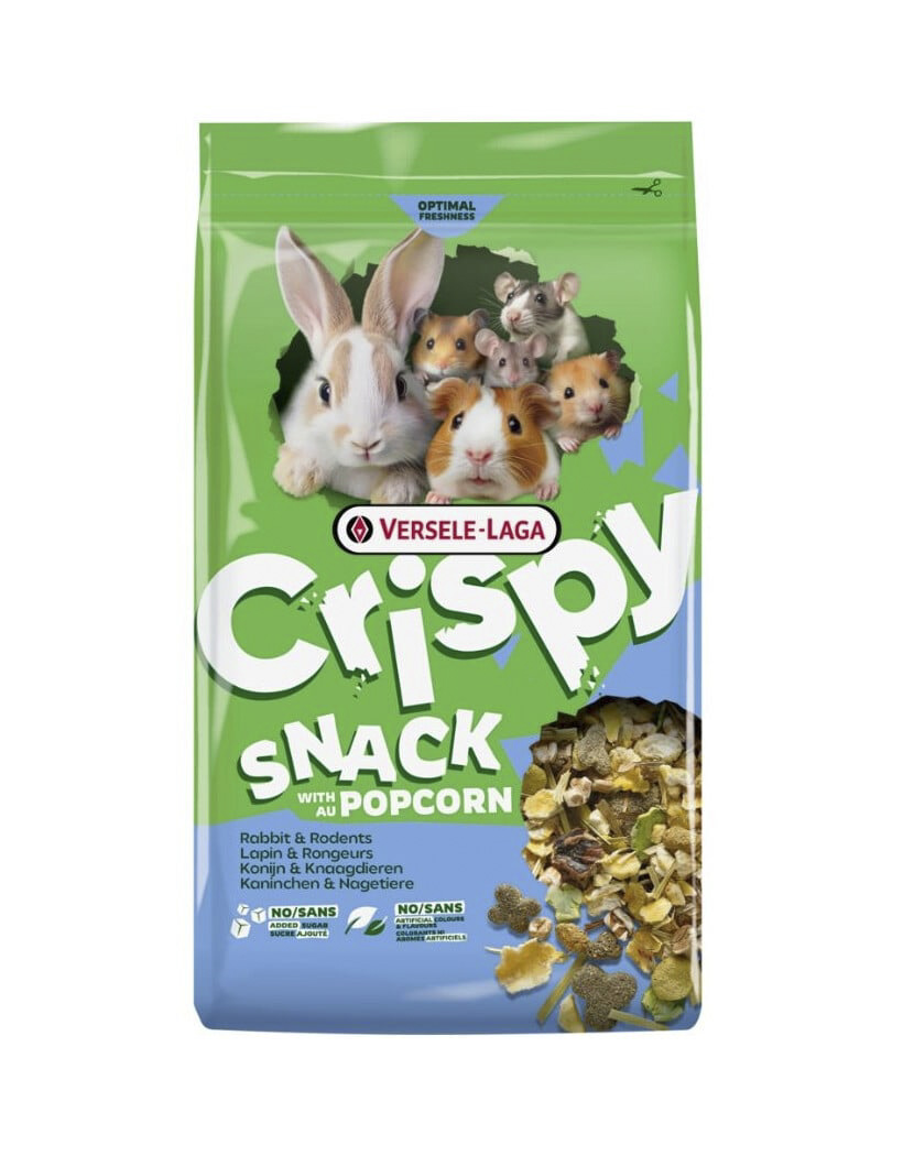 Crispy Snack Popcorn Maitsvad ja kerged suupisted küülikutele ja närilistele 550g
