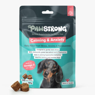 PAWSTRONG KOERA NÄRIMISTABLETT CALMING & ANXIETY N60