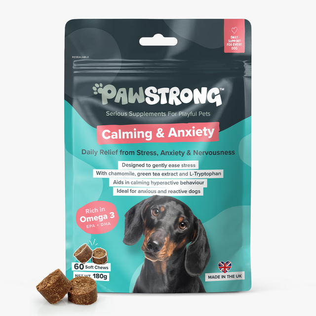 PAWSTRONG KOERA NÄRIMISTABLETT CALMING & ANXIETY N60