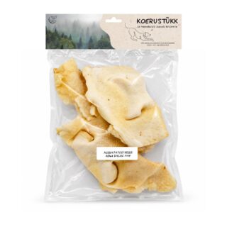 Koerustükk kuivatatud valge veise nina koerale 200g