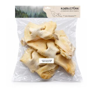 Koerustükk kuivatatud valge veise nina koerale 500g