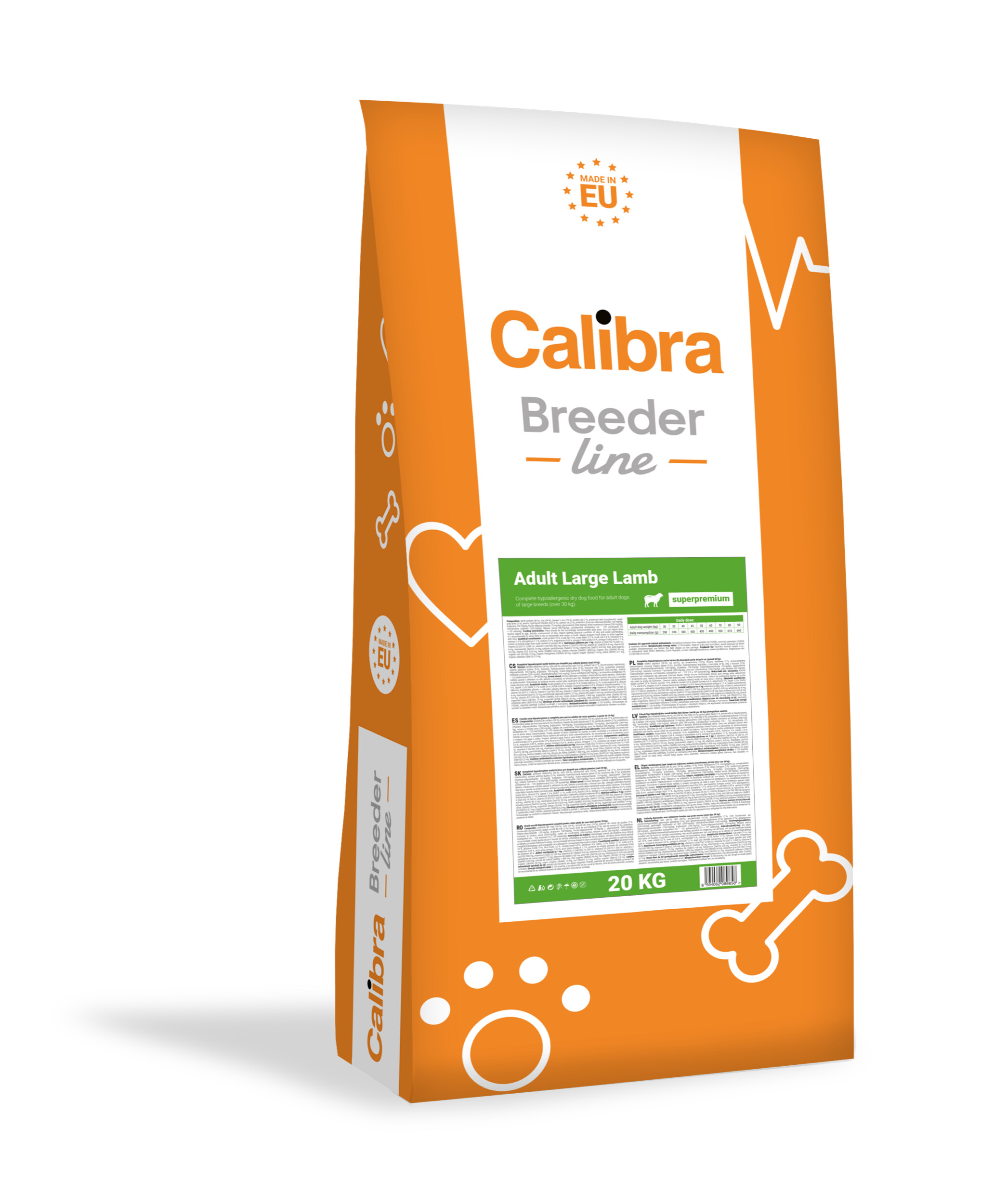 Calibra Breeder Line Super Premium Adult Large Lamb koeratoit 20kg