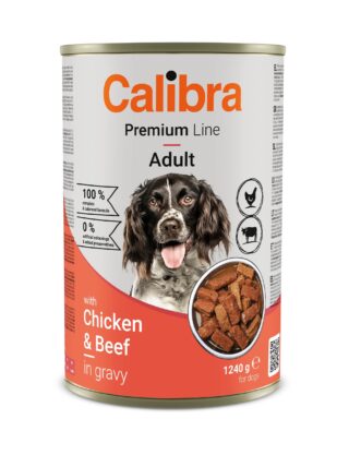Calibra Premium Chicken & Beef konserv koertele 1240g
