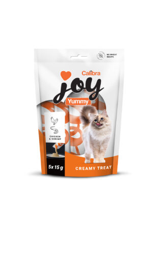 Calibra Joy Yummy Chicken & Shrimp maius kassidele 5x15g