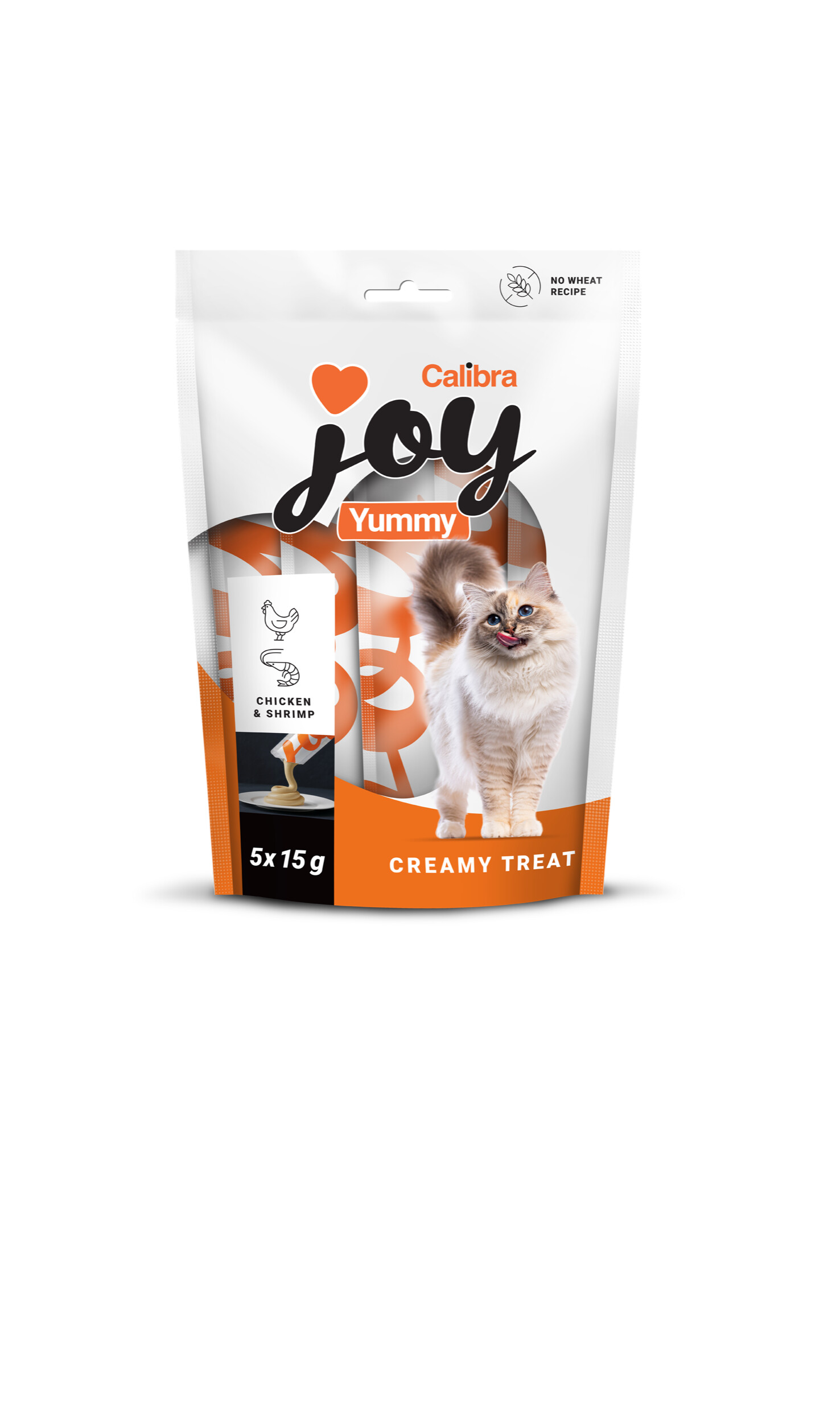 Calibra Joy Yummy Chicken & Shrimp maius kassidele 5x15g