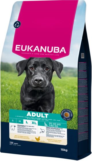 EUKANUBA Adult kanalihaga suurtele koertele 15 kg