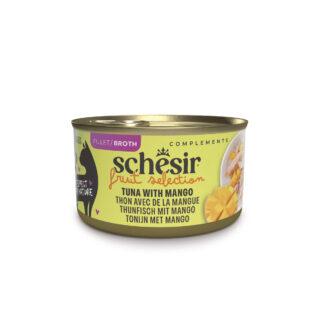 Schesir Fruit Selection tuunikala ja mangoga puljongis 75g kassikonserv